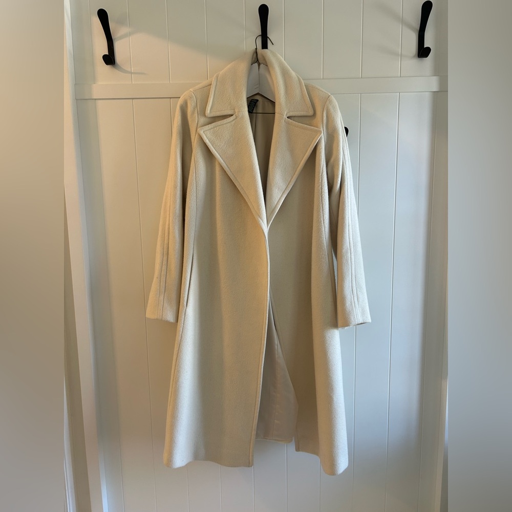 Ralph Lauren Cream Wool Coat